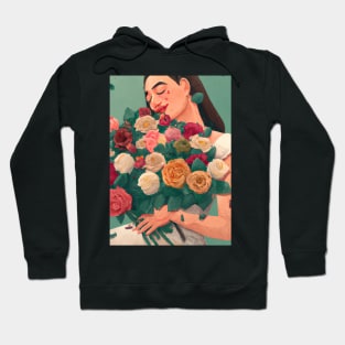 Women with Flowers Hoodie